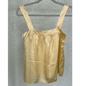 DKNY City Silk 100% Silk Women's Top - Ivory, Size 8